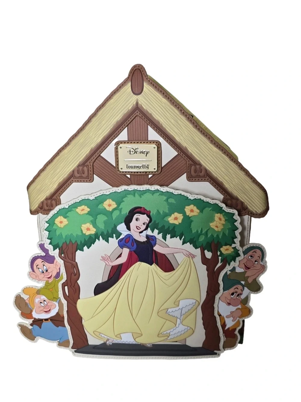 Loungefly Disney Snow White and the Seven Dwarfs Figural Cottage  New!